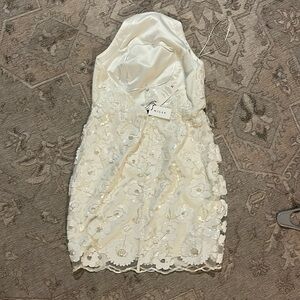 Milly Harriet Floral Sequins Dress.